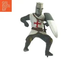 Middelalderkriger figur fra Blue Box (str. 9x7 cm)
