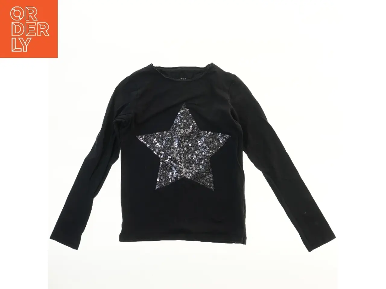 Billede 1 - Langærmet bluse med stjernemotiv fra Name It (str. 140)