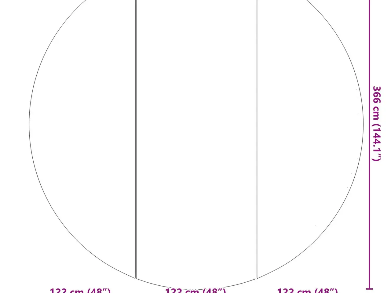 Billede 8 - Pool bundark i non-woven - sort Ø 366 cm