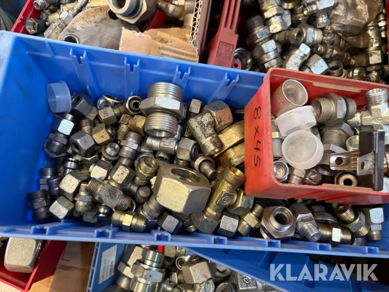 Billede 10 - Assorterede hydraulik fittings - cirka 30 kasser