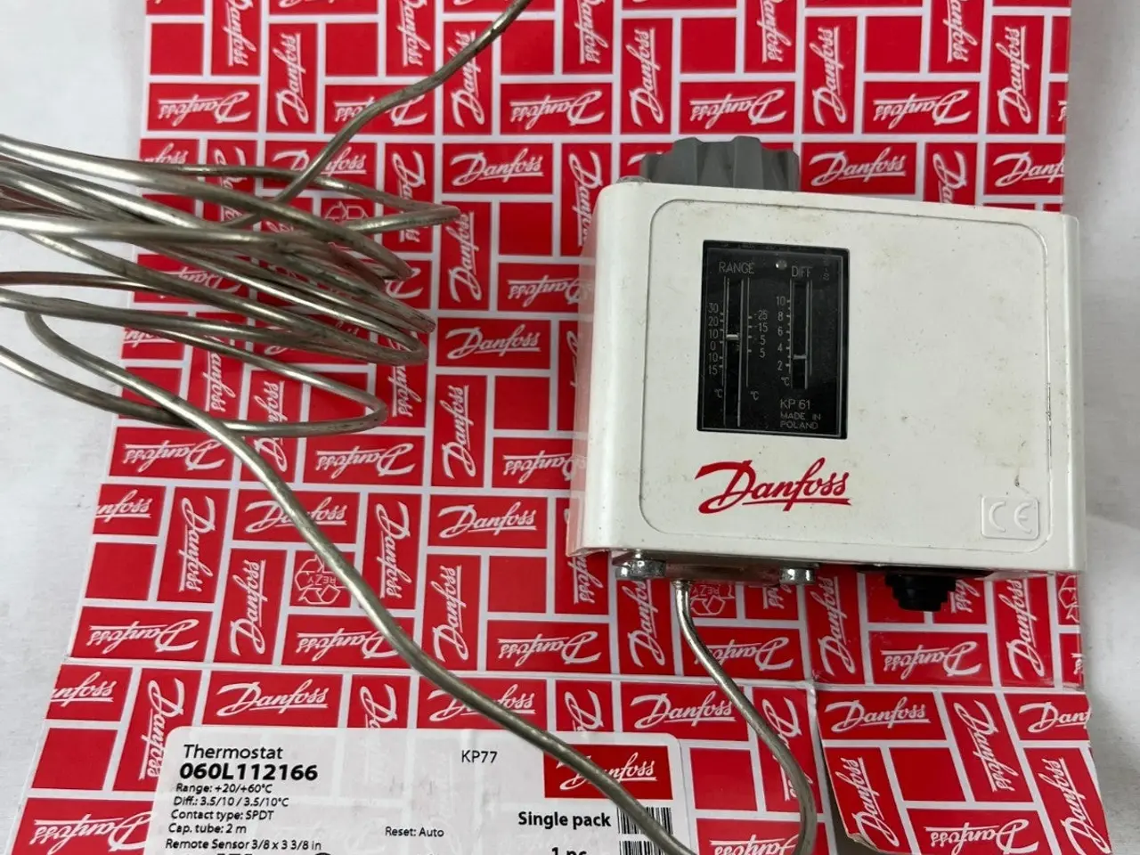 Billede 6 - Danfoss KP77 Thermostat 060L112166 Capillary