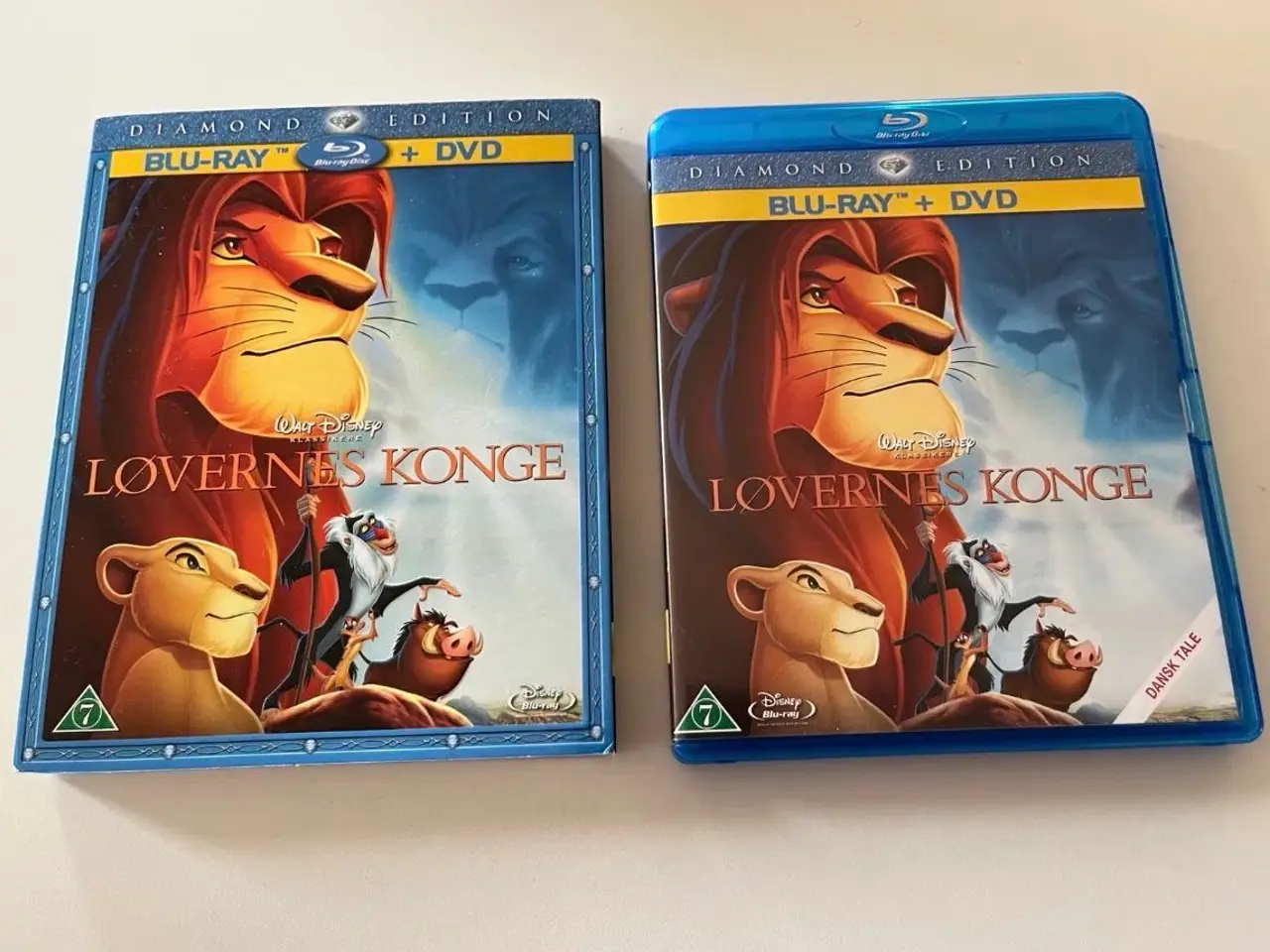 Billede 1 - Disney Løvernes Konge DVD+Blu-ray disks