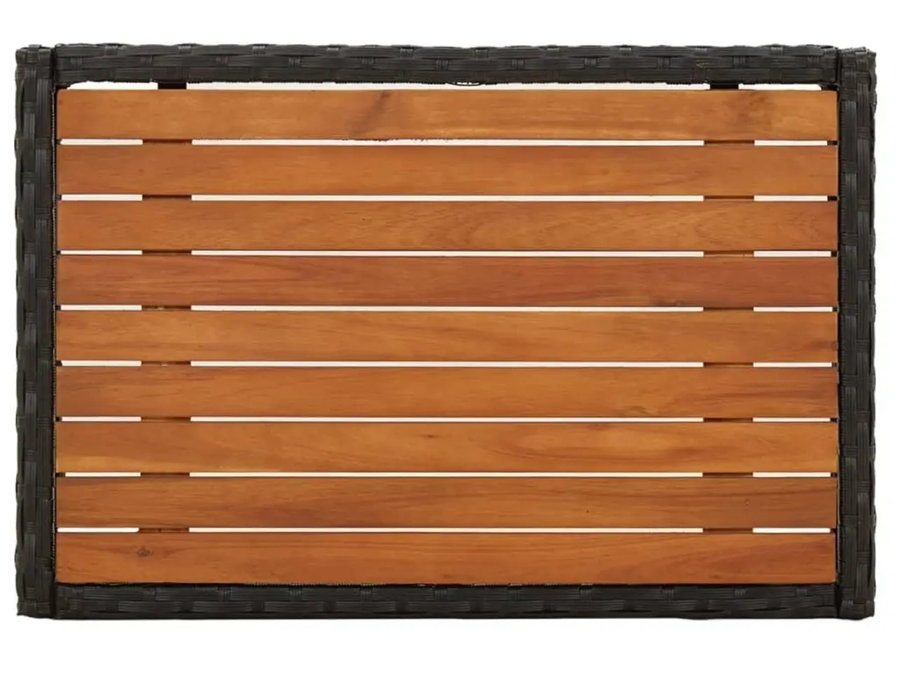Billede 4 - Havestolesæt med lænefunktion og bord - sort, 2 stk.