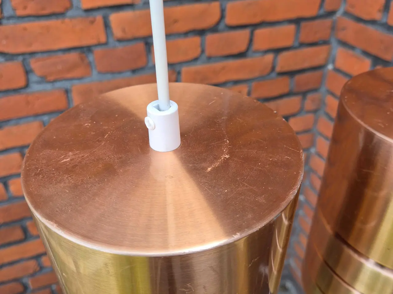 Billede 8 - Cylindriske kobberfarvede retrolamper