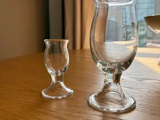 Holmegaard øl, vin og portvinsglas