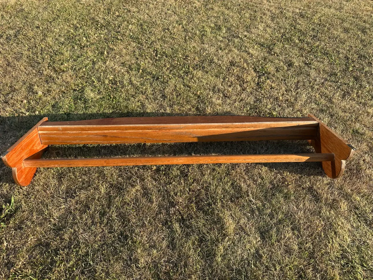 Billede 8 - Stor retro tallerkenrække / hylde i teak