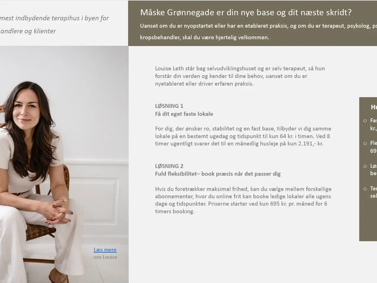 Billede 9 - Få dit eget 15 m2 kliniklokale i Grønnegade til kun 64.- kr. pr. behandlingstime