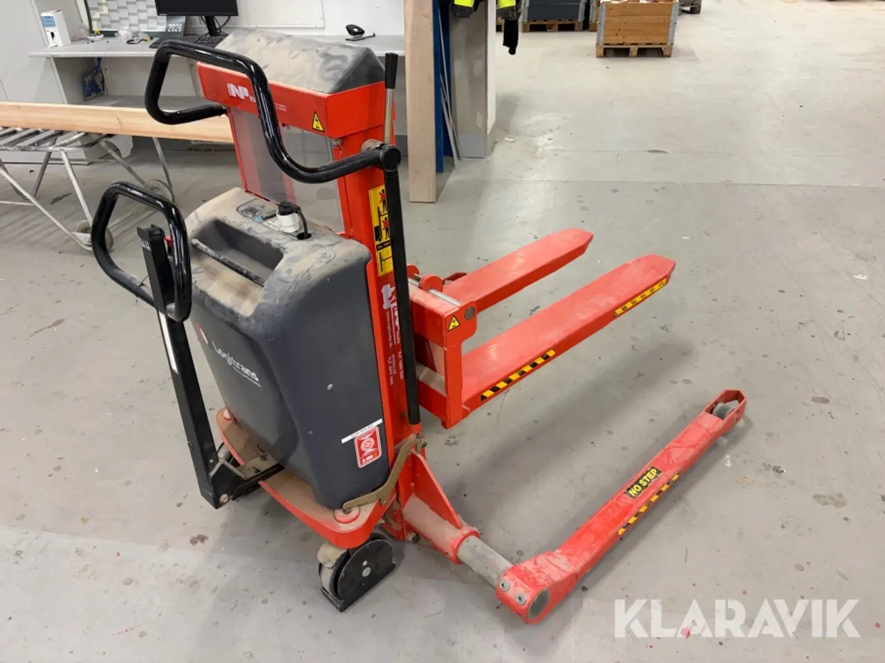 Billede 3 - Palleløfter med el-hejs Logitrans ELFS 1001/890 1000kg