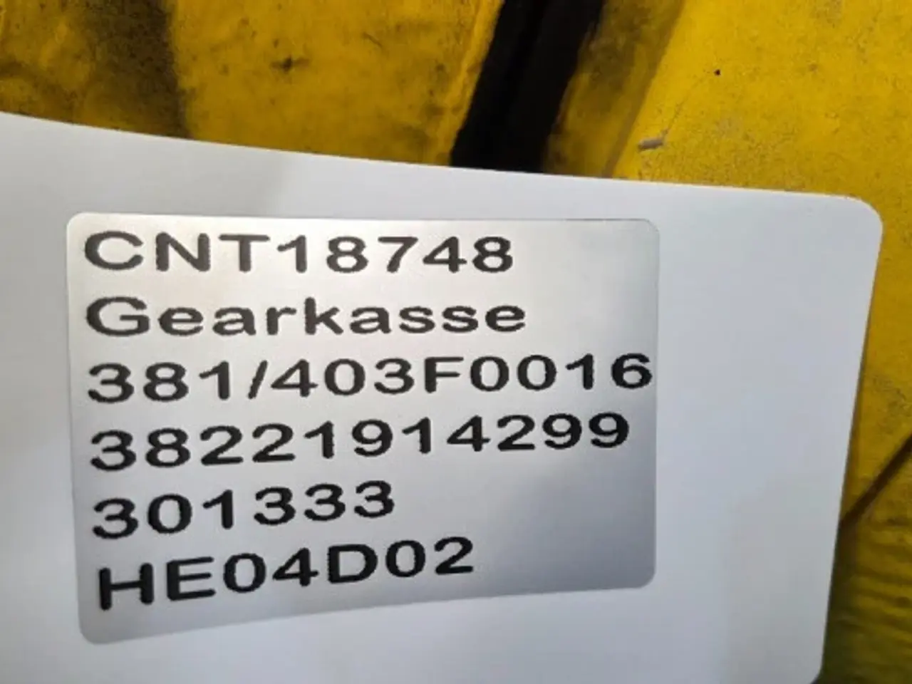 Billede 12 - Gearkasse 381/403F0016