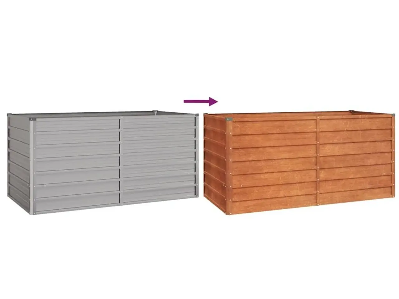 Billede 6 - Højbed 160x80x77 cm cortenstål rustfarvet