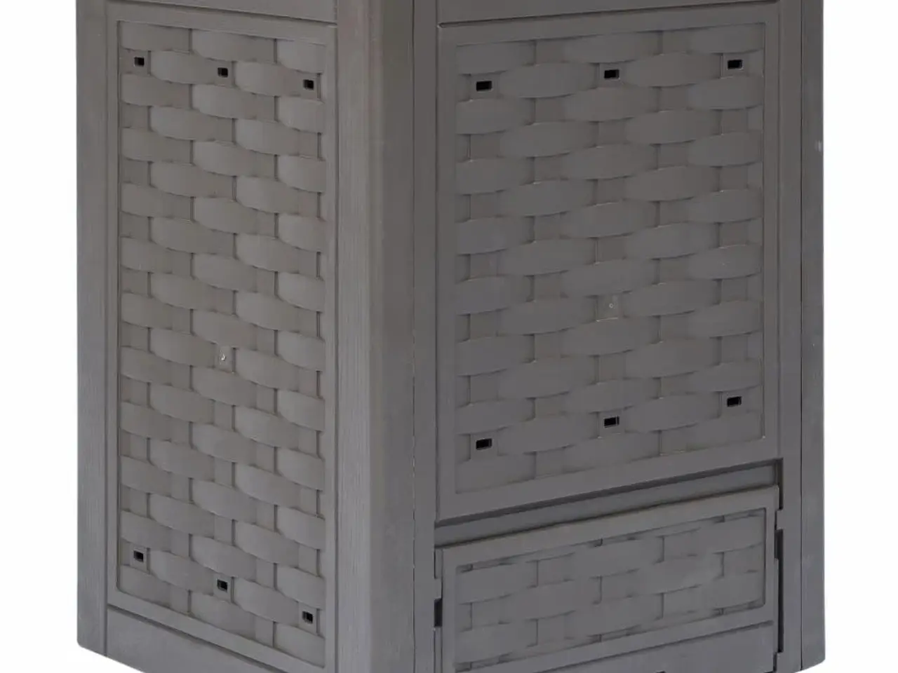 Billede 1 - Kompostbeholder til haven 300 l - 60 x 60 x 83 cm, brun