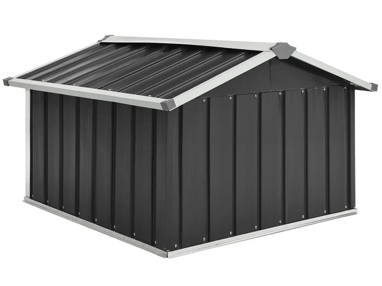 Billede 6 - Skur til robotplæneklipper 92×97×63 cm - galvaniseret stål, antracitgrå