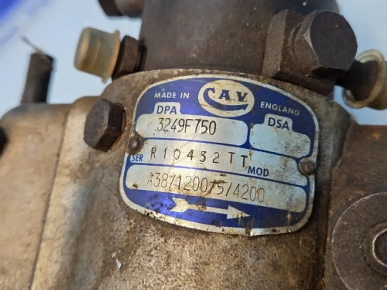 Billede 10 - CAV Brændstofpumpe 3249F750