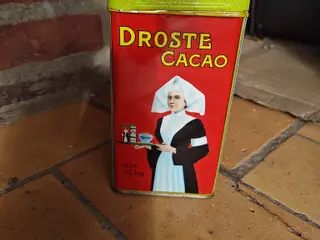 Droste Cacao dåse med nonne - kakao