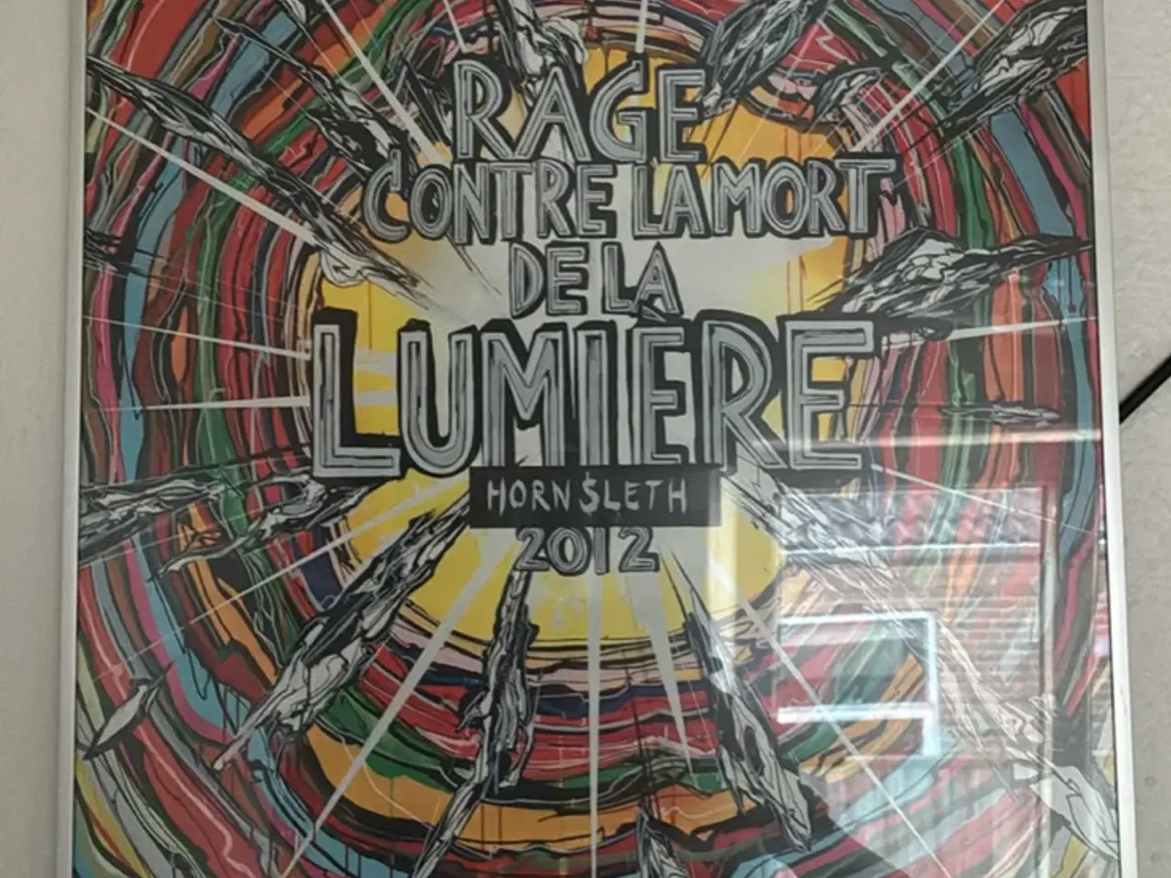 Billede 2 - Hornsleth plakat “Rage Contre La Mort De La Lumier