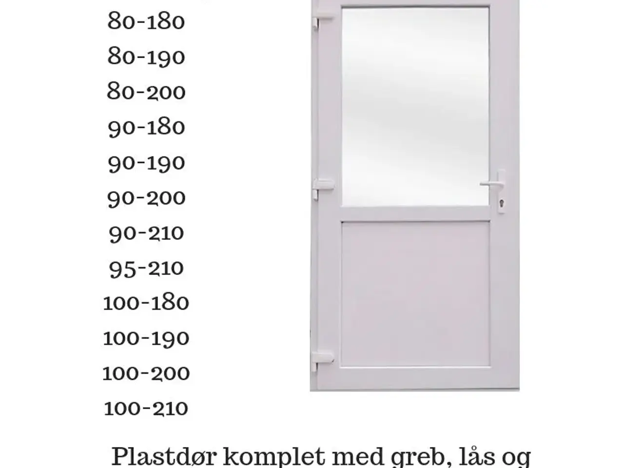 Billede 1 - Plastdøre 100x210