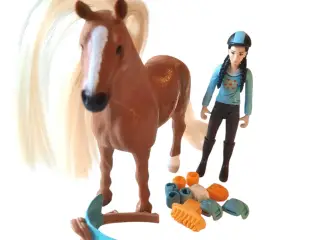 Schleich sæt med hest og rytter 