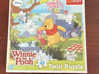 Peter Plys Twist Puzzle, Børnepuslespil 45 brikker