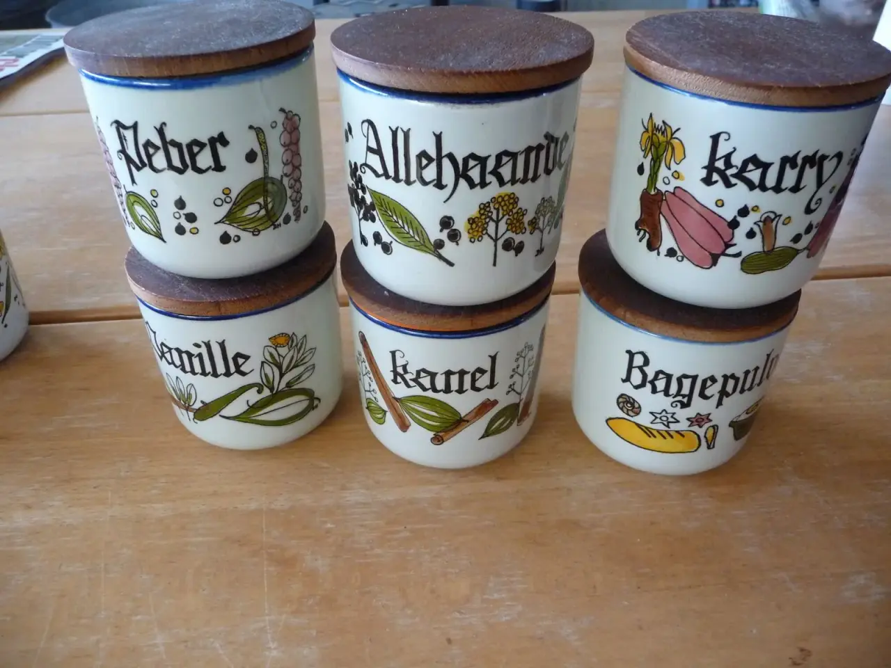 Billede 1 - knabstrup krydderi krukker