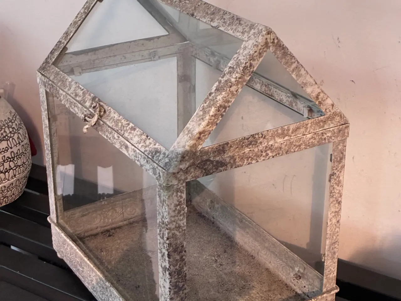 Billede 2 - Lille drivhus, metal og glas