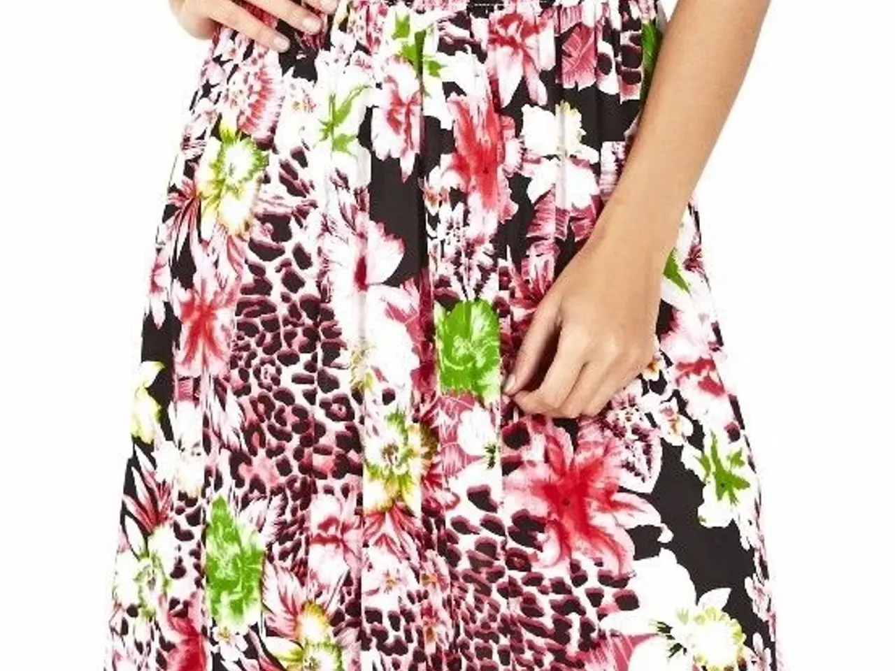 Billede 1 - Maxi i print blomster.Størrelse: 40/42.  i 2 Farv.