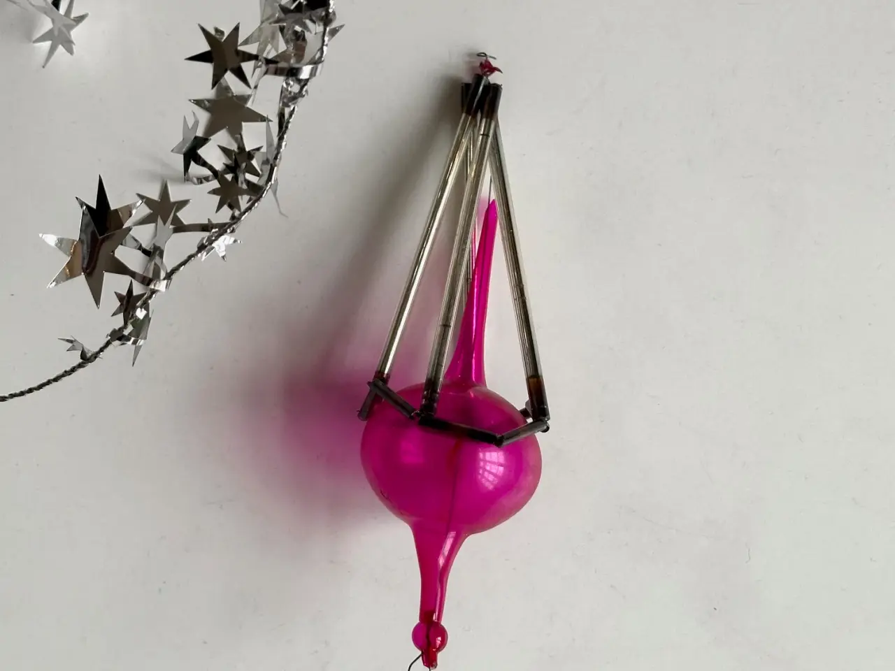 Billede 3 - Vintage gablonz, stor m pink boble