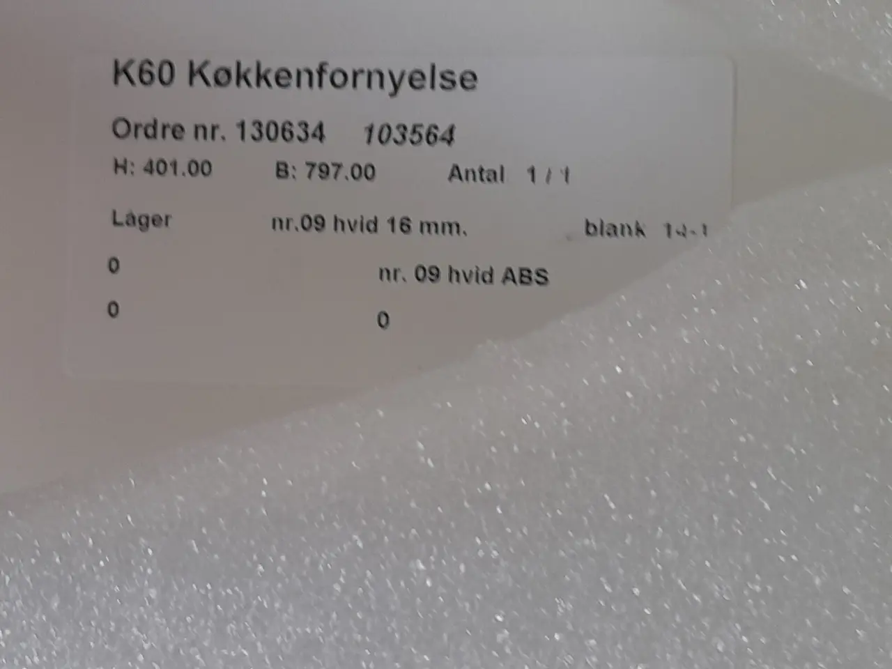 Billede 1 - Skuffefront til køkkenskuffe
