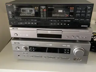 Yamaha surround anlæg 5x80W med JBL højtalere