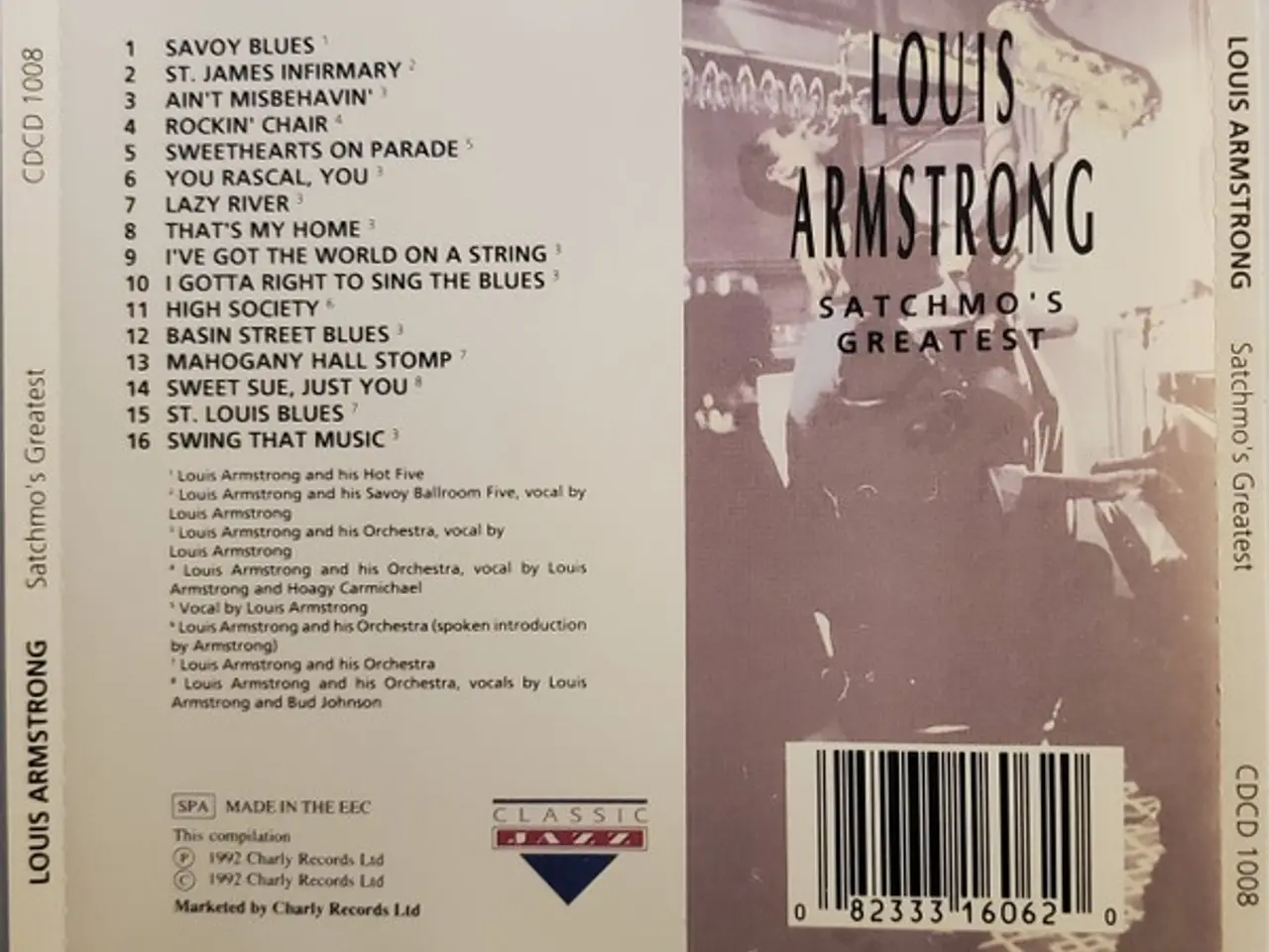 Billede 2 - Louis Armstrong – Satchmo's Greatest – CD