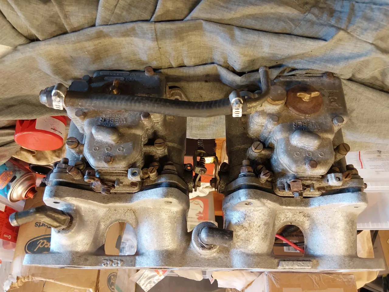 Billede 3 - Weber dobbelt Karburator med Ford manifold