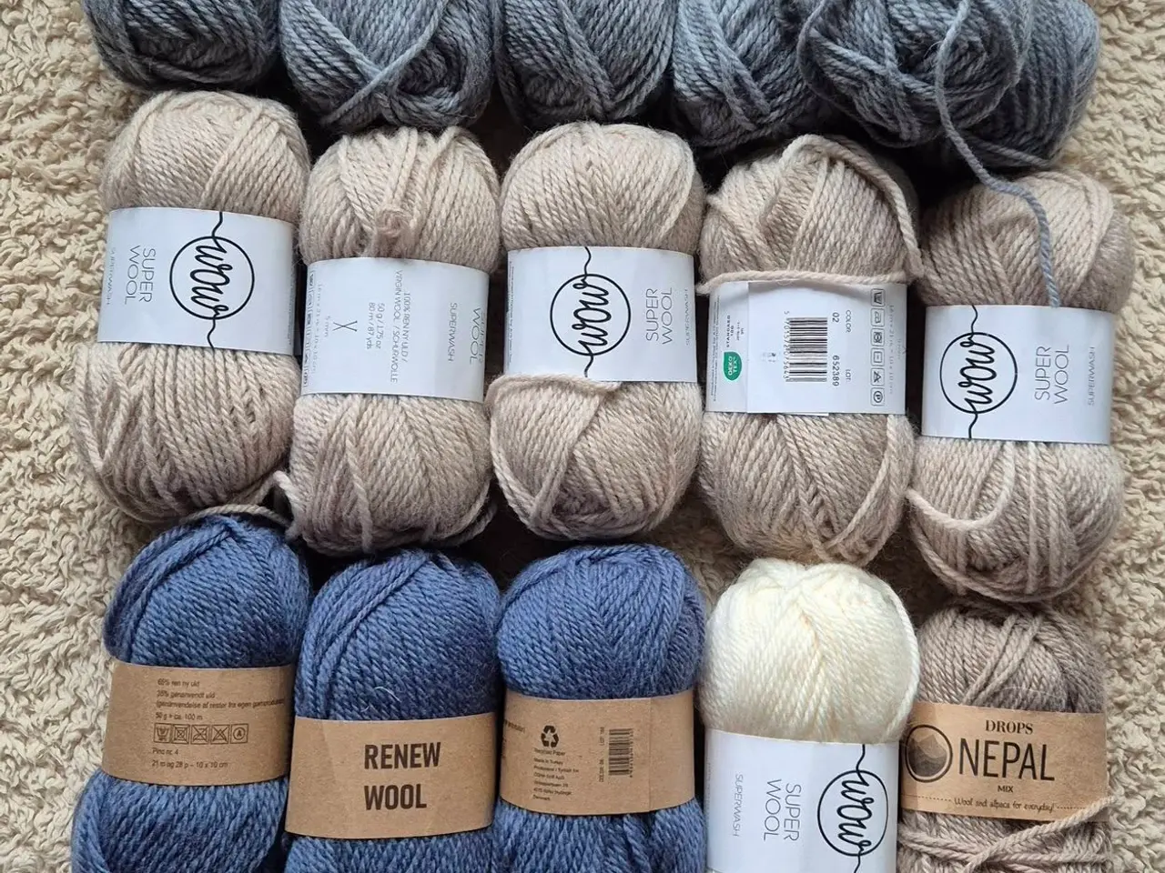 Billede 4 - Uld / Bomuld / Shetland / garn