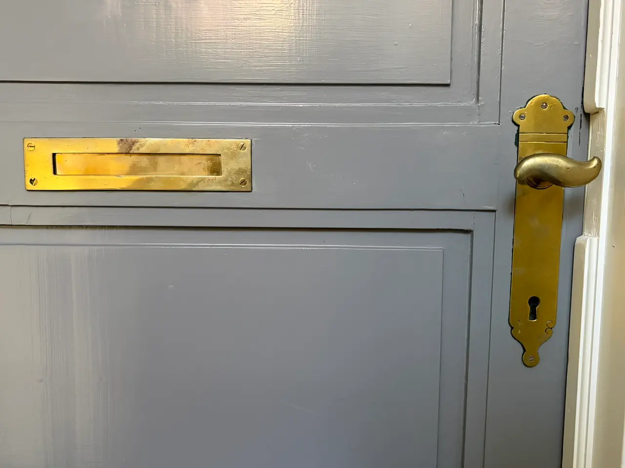 Billede 1 - Flot sæt med gammel messing brevsprække
