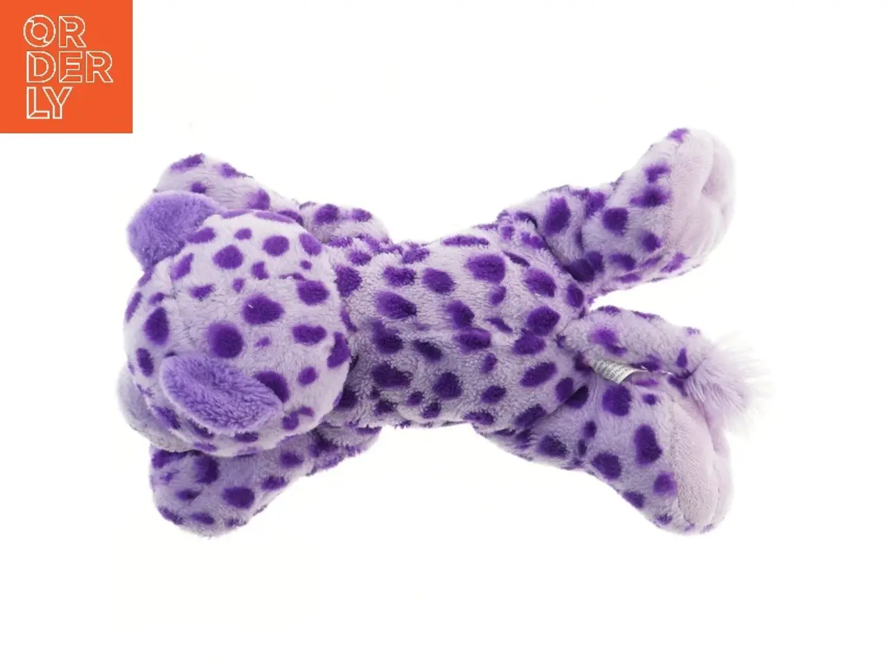 Billede 3 - Bamse med lilla prikker (str. 35 cm)