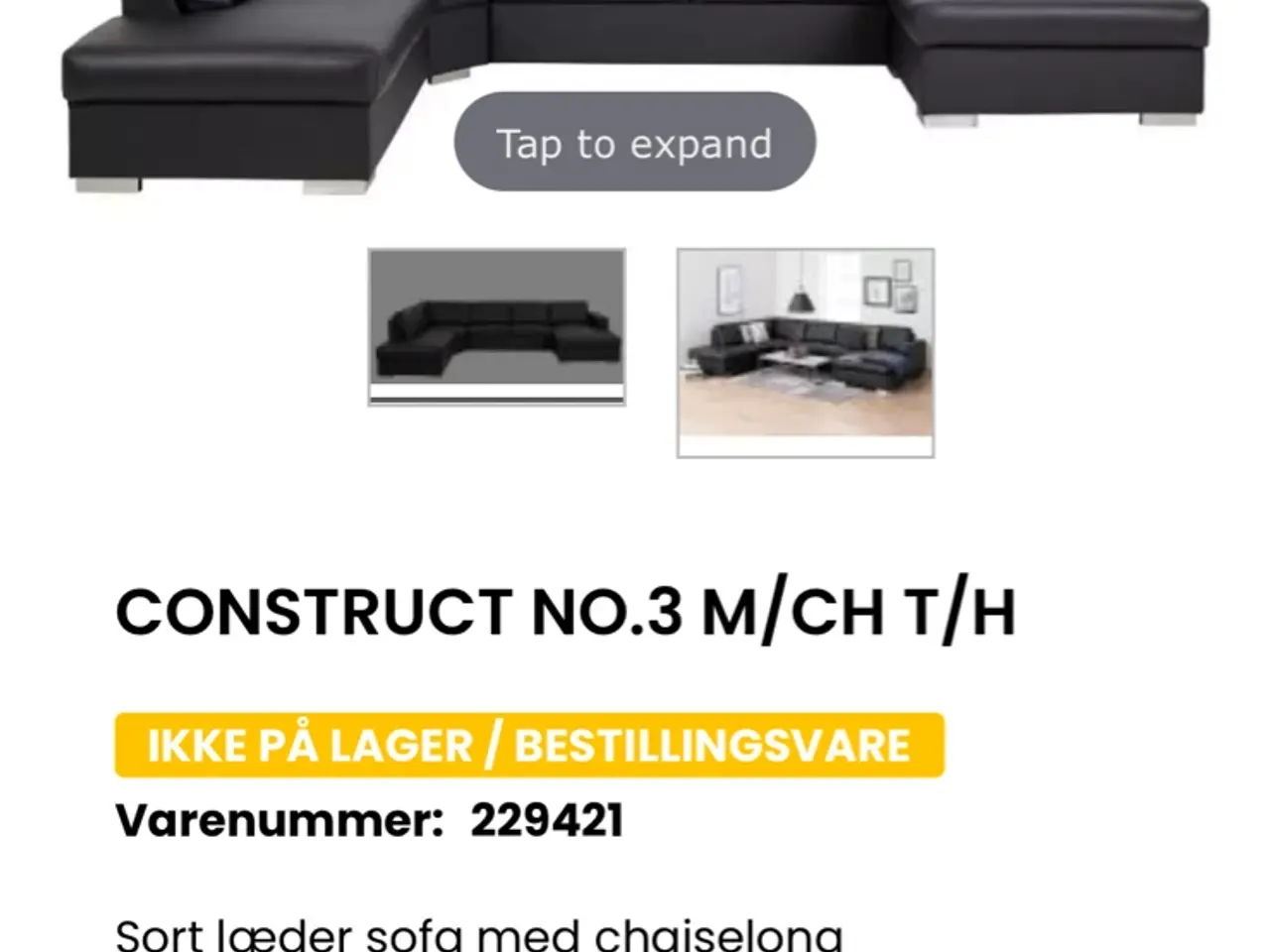 Billede 3 - Construct sofa