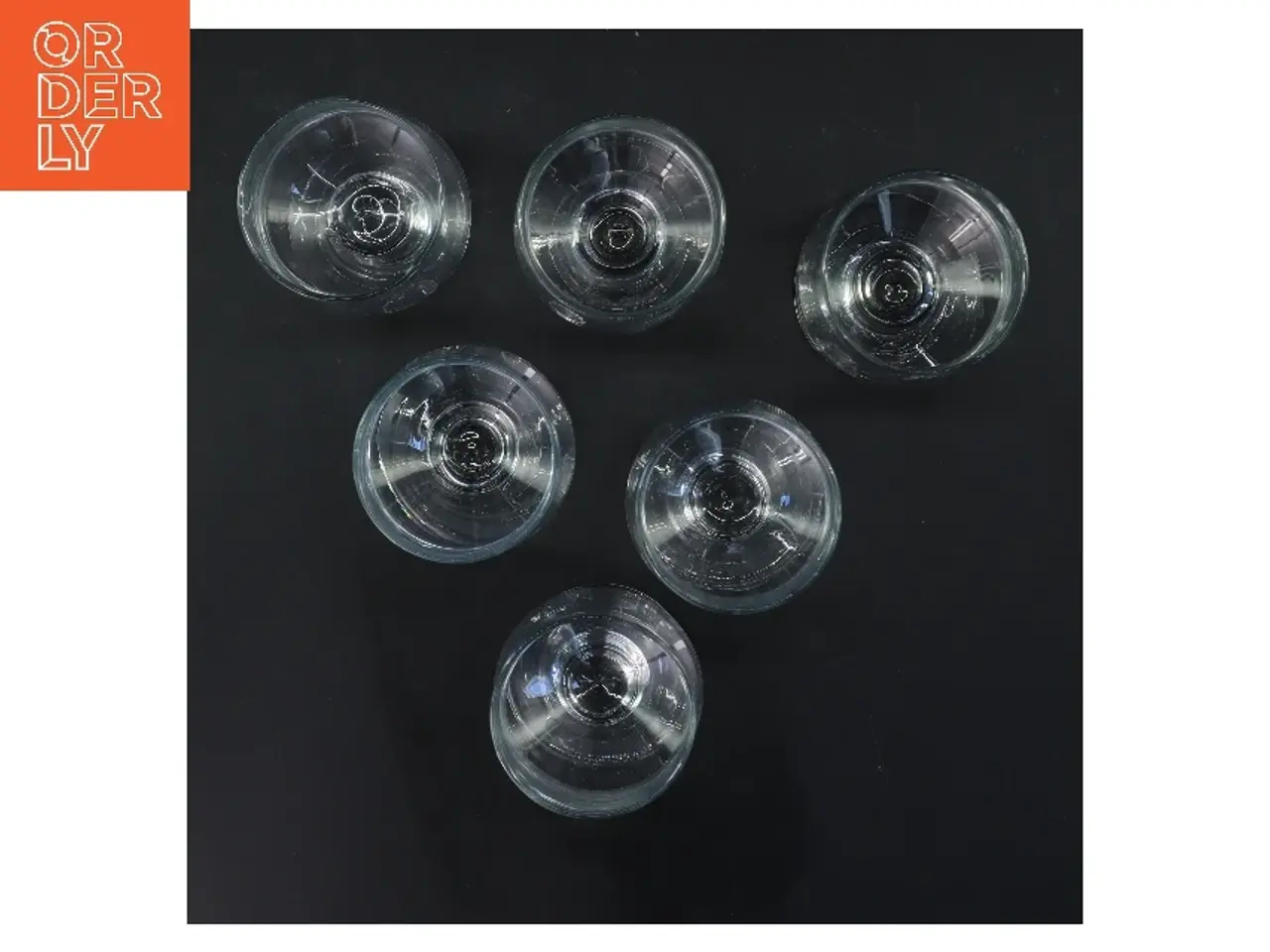 Billede 3 - 6 Hamlet Holmegaard glas (str. 6 stk Ø 7 cm længde 13,5 cm)