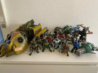 Teenage Mutant Ninja Turtles LOT Med Køretøjer 