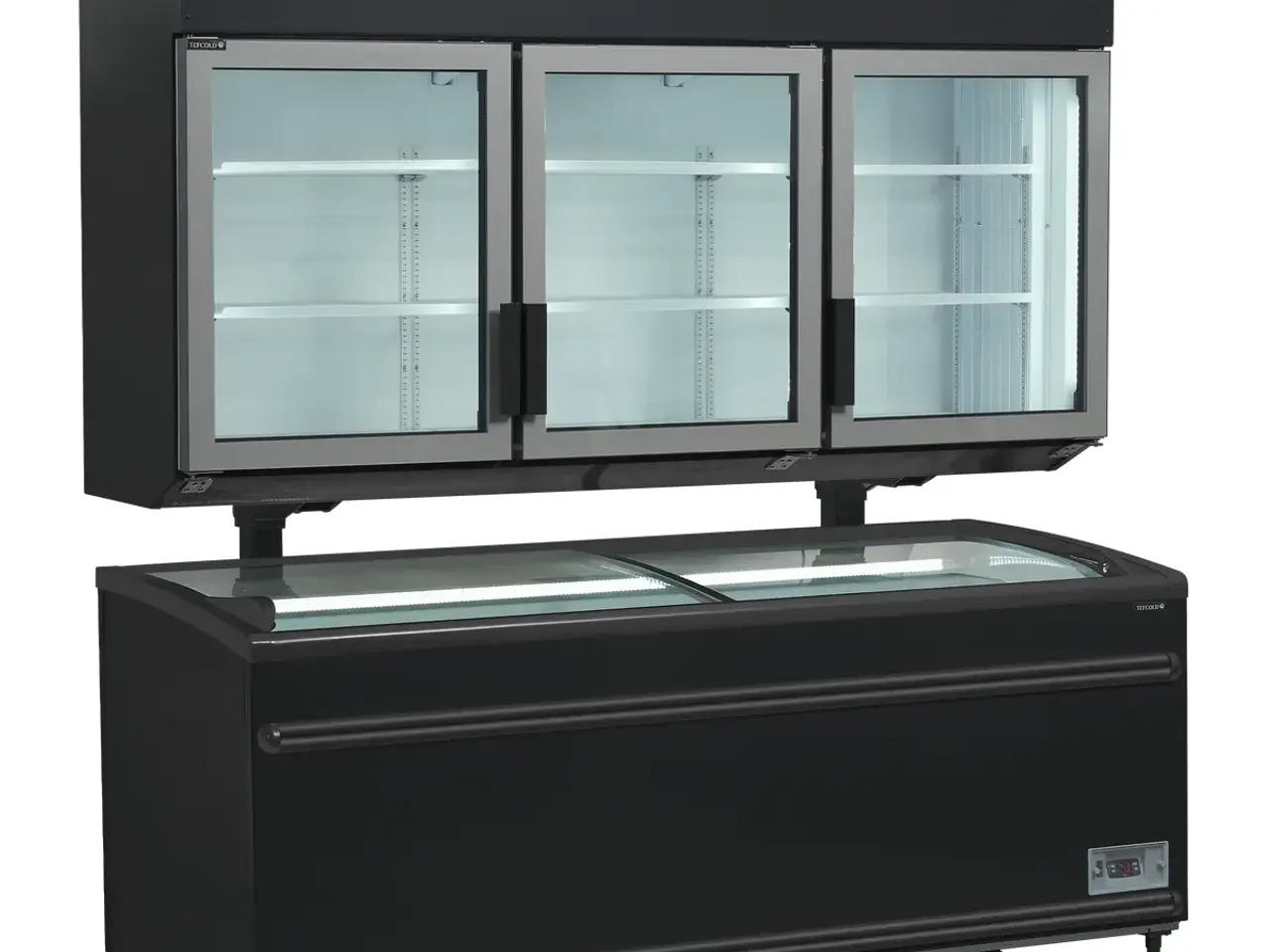 Billede 4 - Tefcold sort 3 døre vægfryser/køler – MTF210B VS