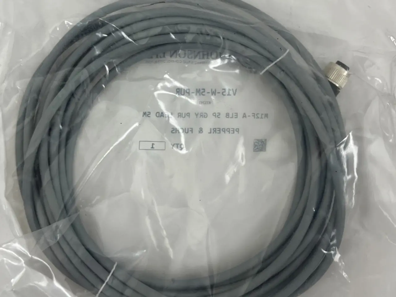Billede 1 - Pepperl+Fuchs V15-W-5M-PUR Sensor kabel M12 5-Pin