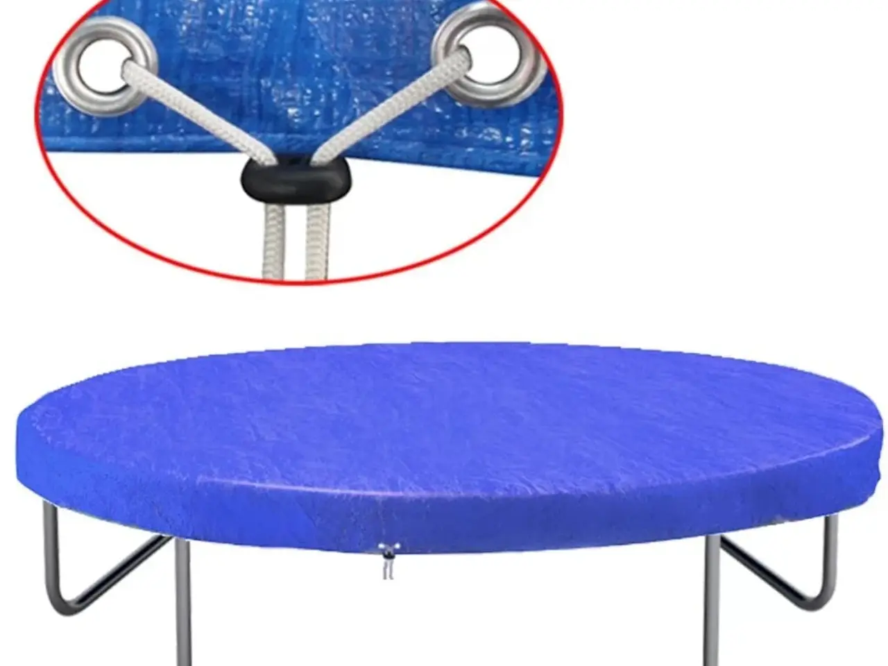 Billede 1 - Trampolindække 360-367 cm 90 g/m² - mørkeblå