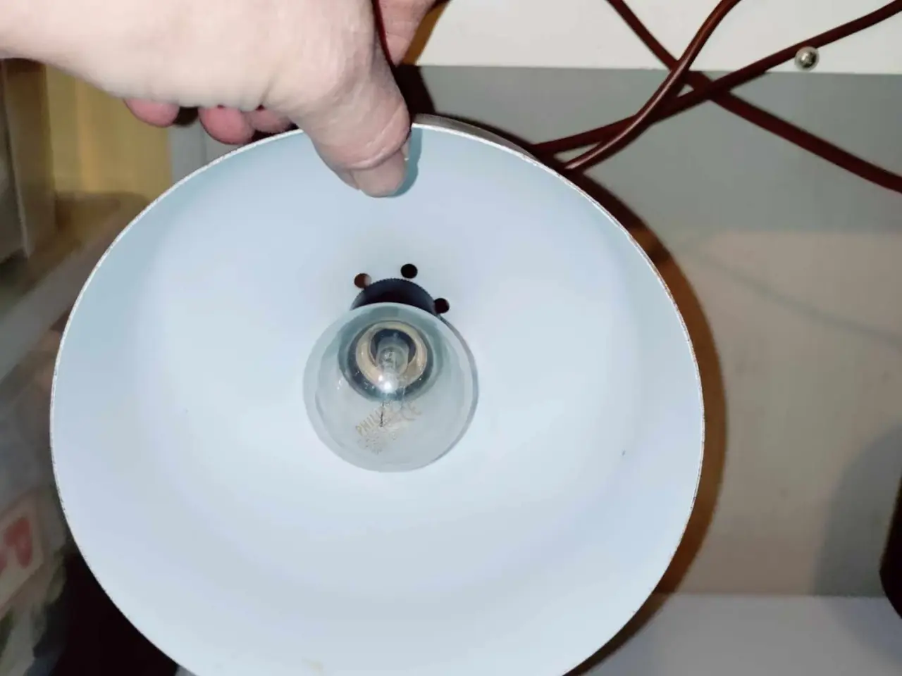 Billede 7 - 2 fine små brune lamper 