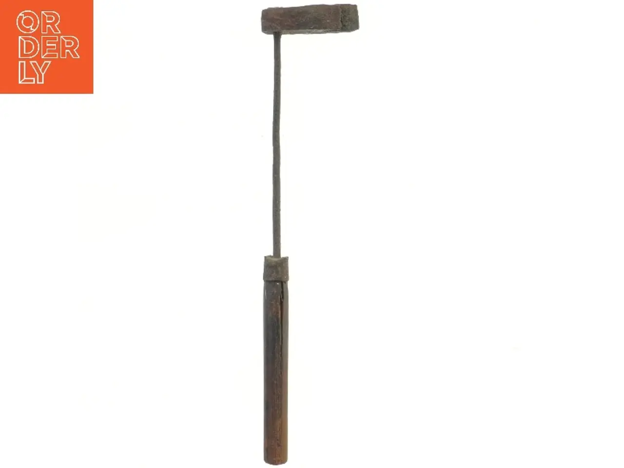 Billede 1 - Antik loddekolbe med træhåndtag (str. 45 cm)