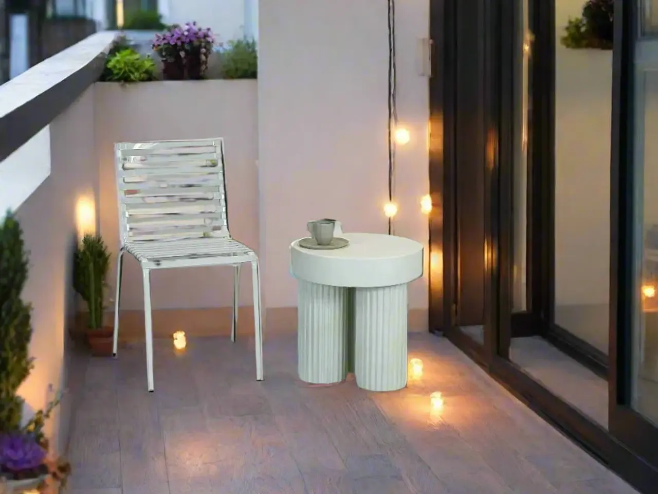 Billede 2 - NORR11 GEAR SIDE TABLE Sofabord – Hvid 45x45x48 cm