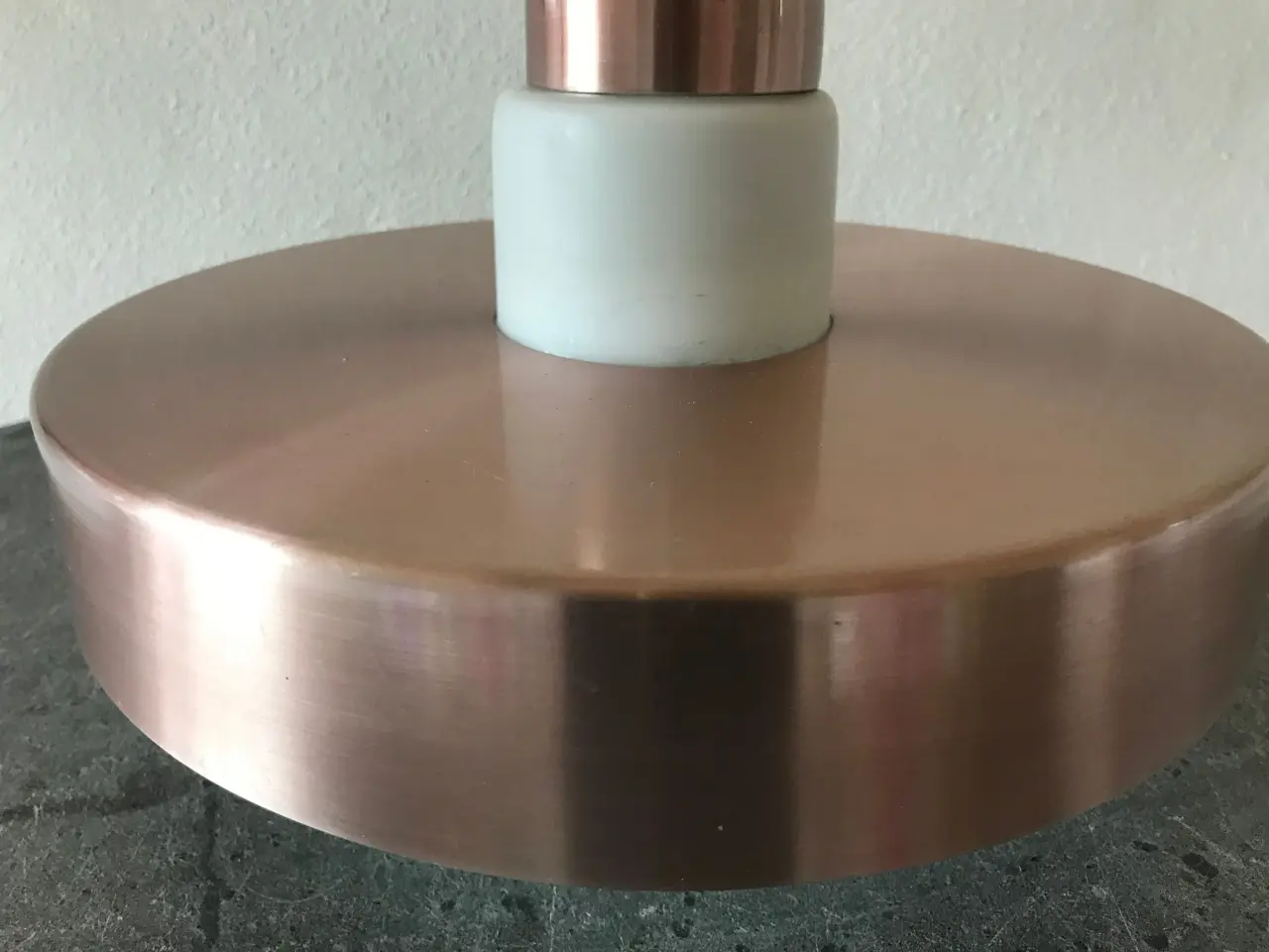 Billede 5 - Retro pendel rosa metal/rose gold og opalglas