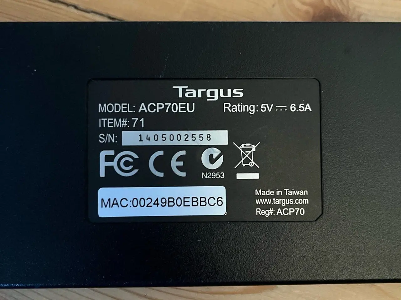 Billede 5 - Targus ACP70EU universal dockingstation (komplet)