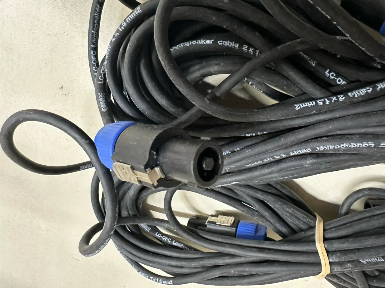 Billede 2 - Højttaler kabel 2 stk.