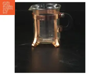 Glaskande med kobberholder fra Bodum (str. Ø 8x9 cm)
