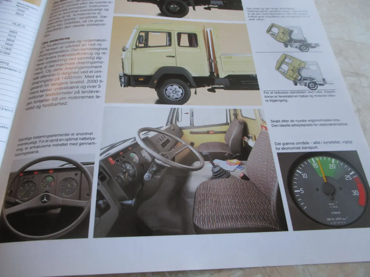 Billede 6 - Tekniske  Data  Mercedes  1120  