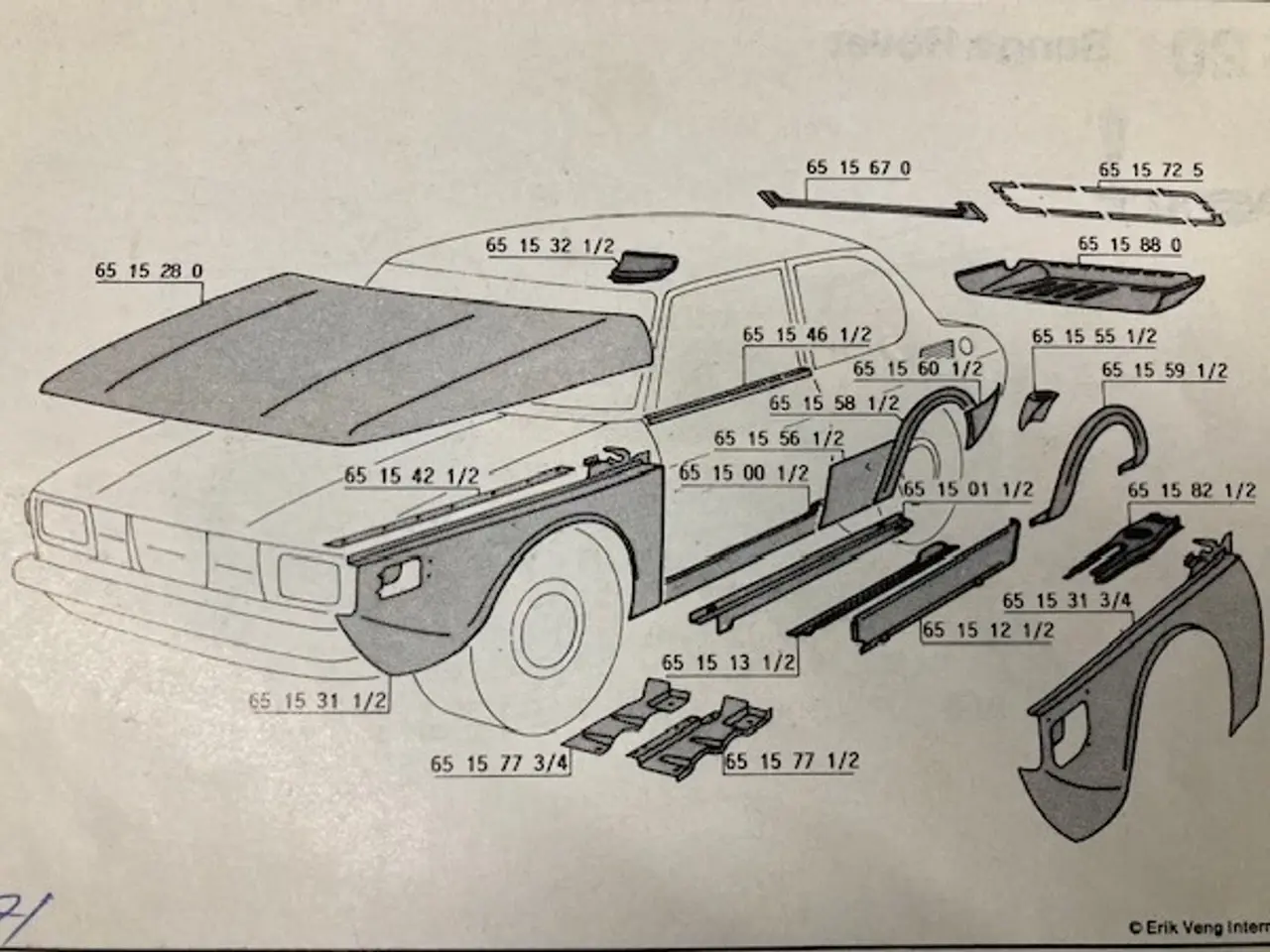 Billede 11 - Saab 99 pladedele