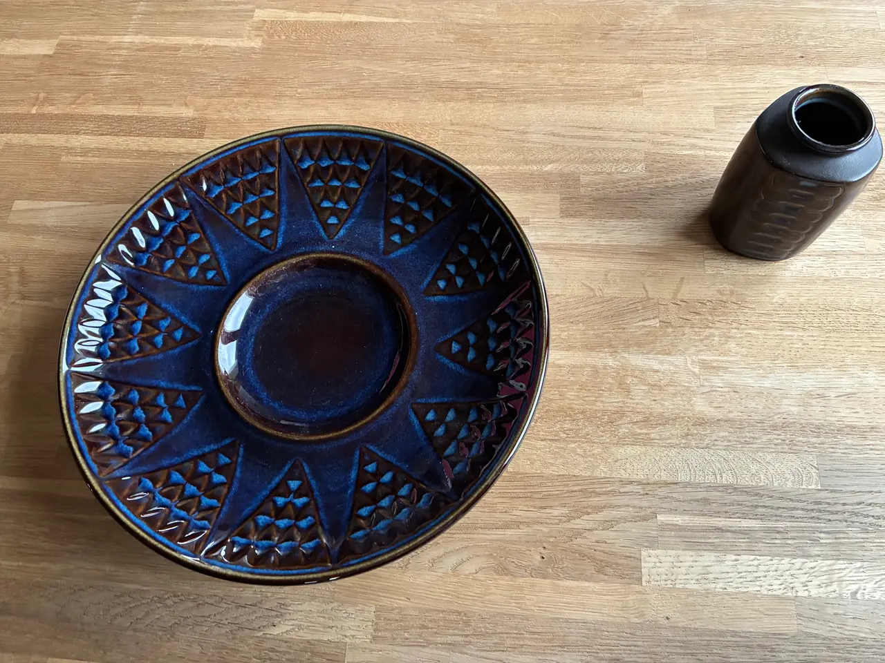 Billede 2 - Søholm keramik sæt – Fad og vase – Einar Johansen