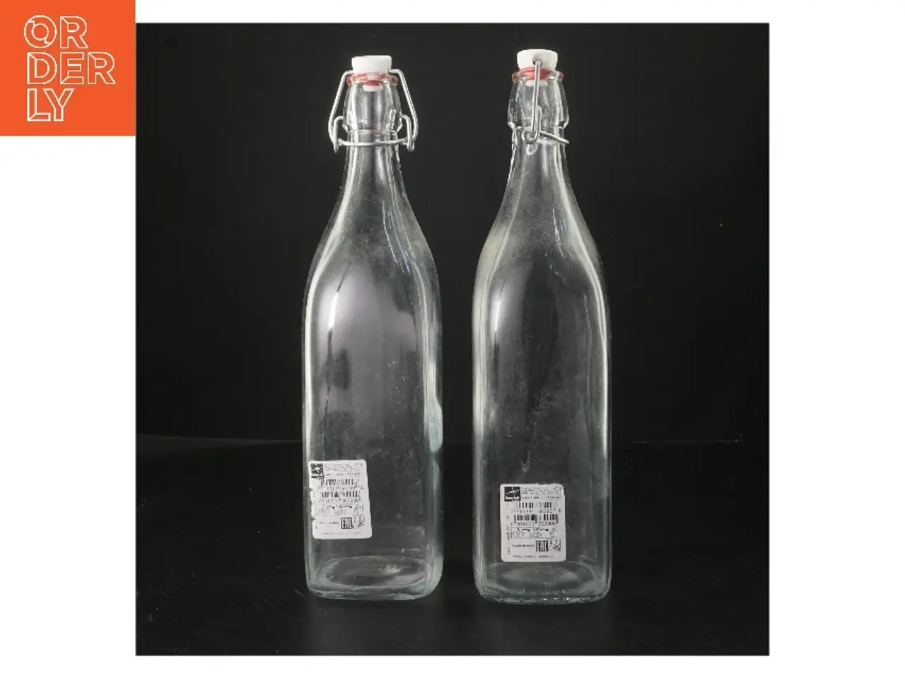 Billede 1 - Glasflasker med patentlåg (str. 2 stk 33 cm)